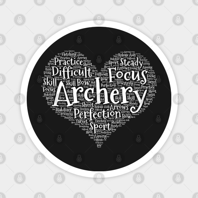 Archery for Girls Archer gifts for women design Magnet by theodoros20